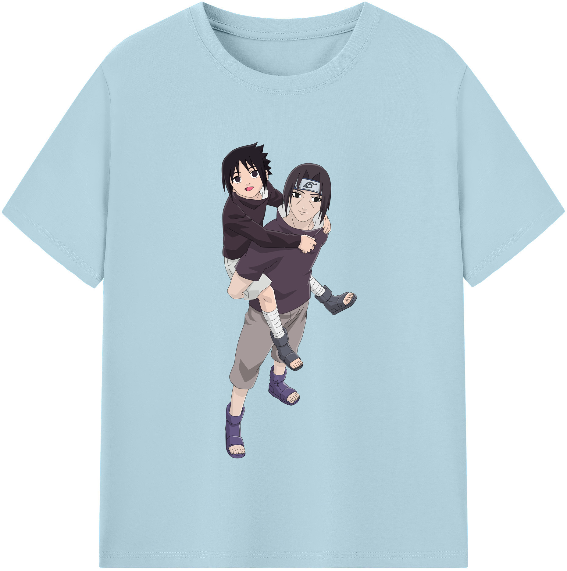 （画像用） NARUTO -ナルト- うちは イタチ Uchiha Itachi 綿100％半袖Tシャツ（フロントプリント）